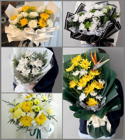 山东莱芜钢城区艾山街道庙子村白事花束代送